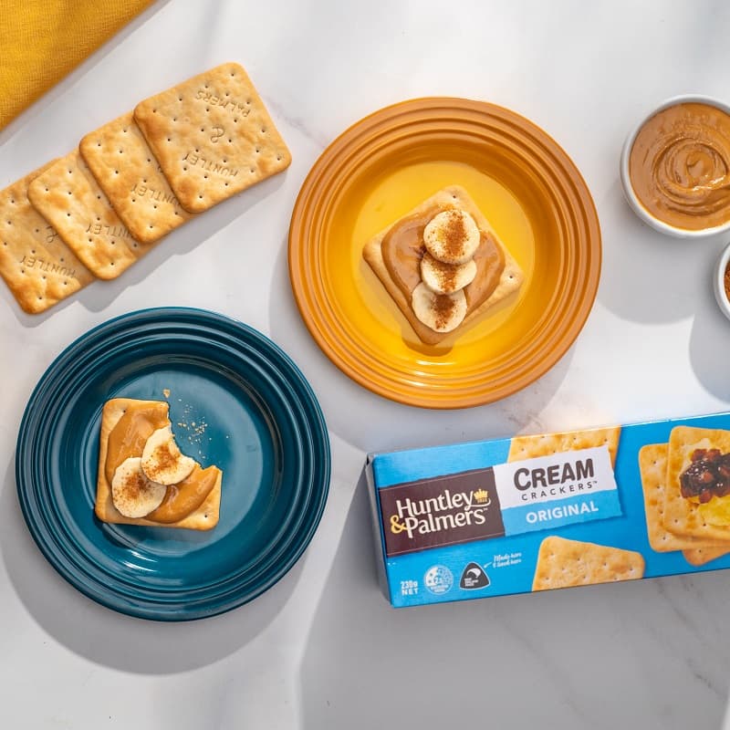 PB banana cinnamon cream cracker HP square topdown 1 HR